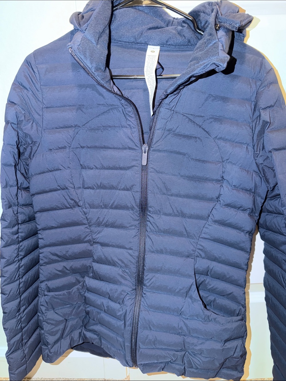 lululemon athletica Navy Quilted Packable Puffer Jacket